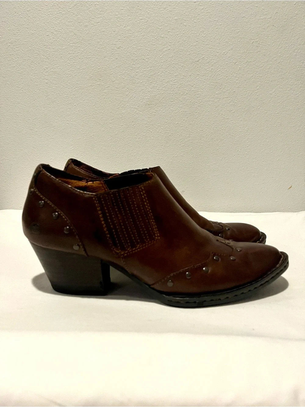 Born Brown Leather Ankle Boots
